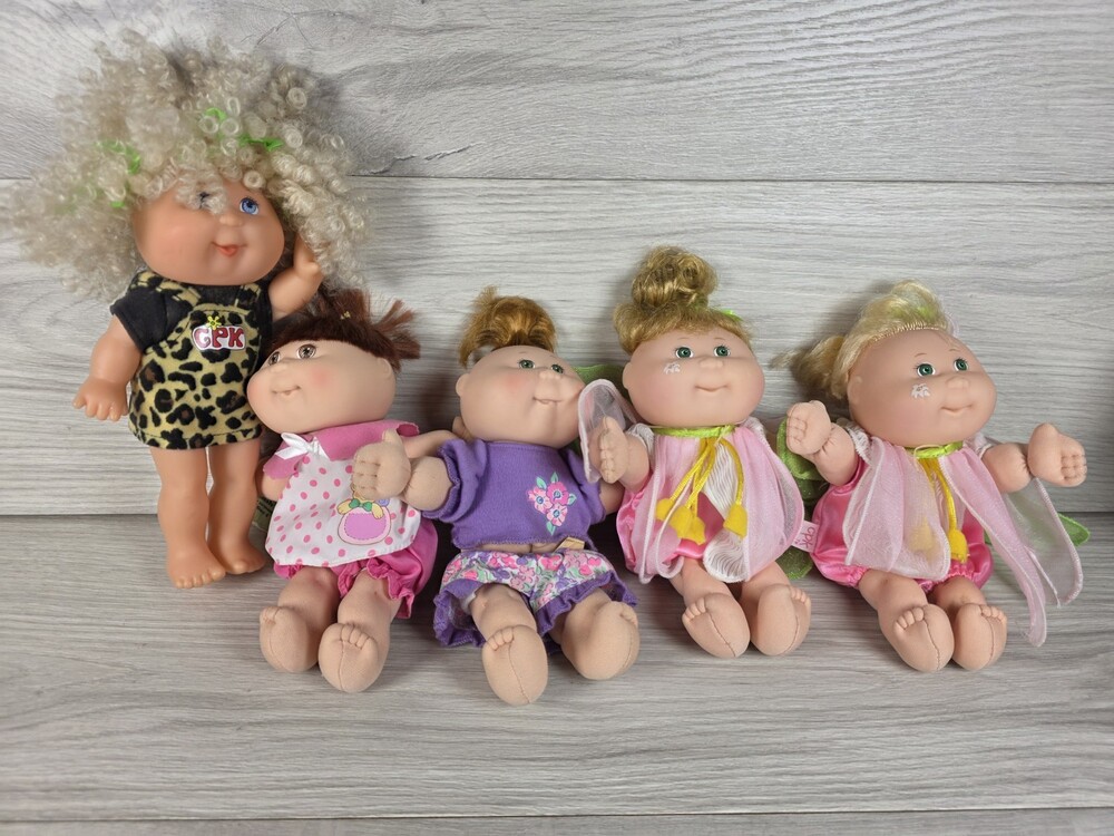 Vtg 1985 Cabbage Patch Kids Fairy Doll Lot 5 Coleco OAA Mattel CPK SU15